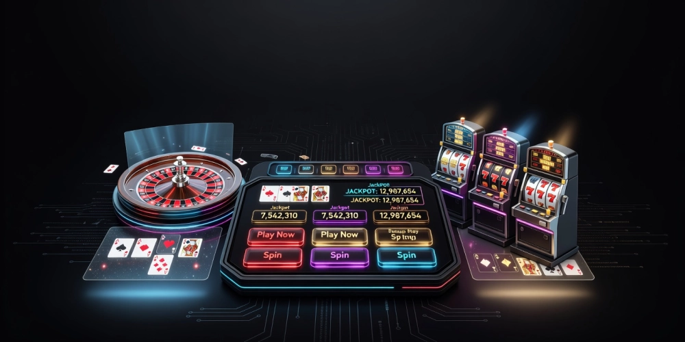 Minh họa giao diện sòng bạc trực tuyến casino nh88 với các trò chơi hấp dẫn