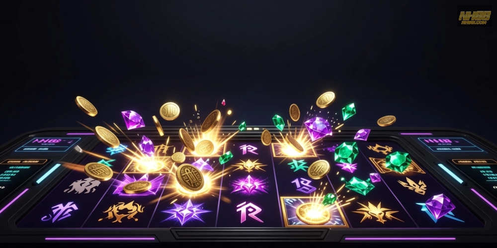 Hình minh họa quy trình quay nổ hũ trên nền tảng NH88 với jackpot hấp dẫn